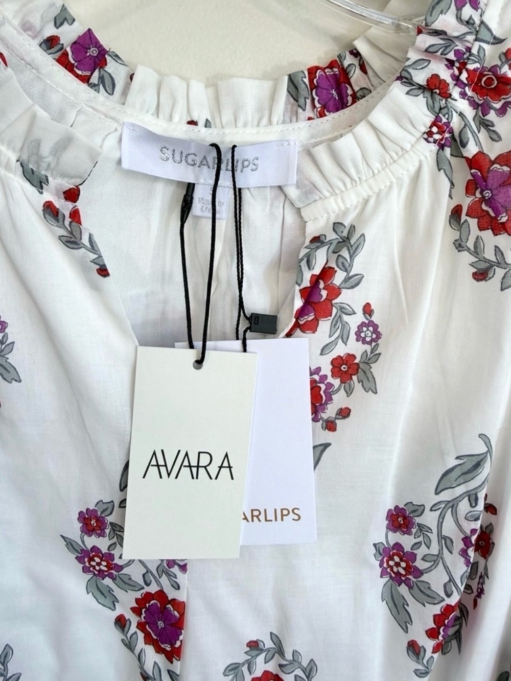 NWT Avara Sugar Lips Maleigh Gauze Top Blouse in Nelina Floral Print Size Small - Picture 4 of 16